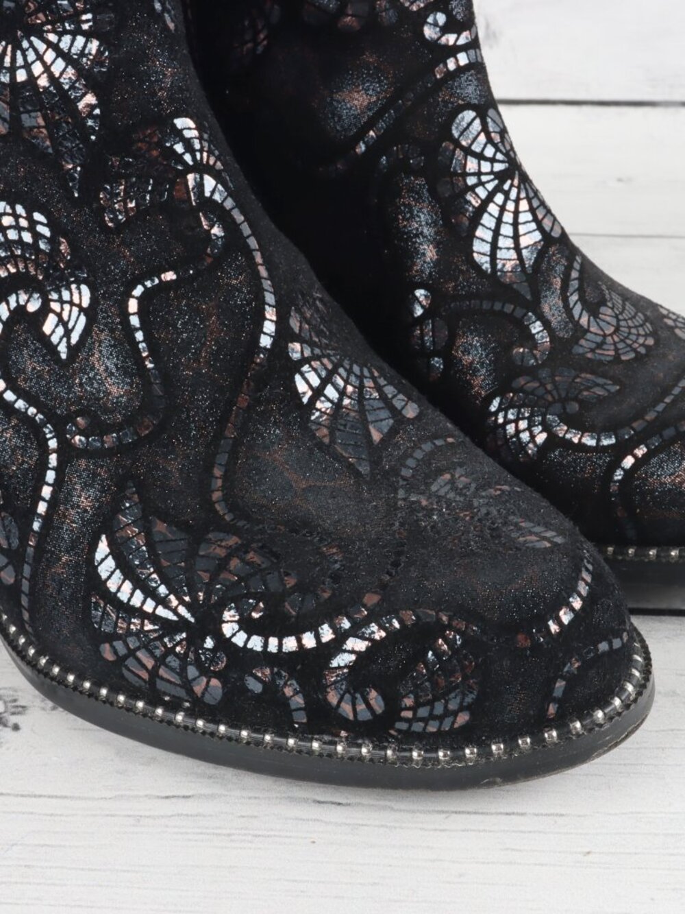 L'Artiste  Dessa Bootie EU 37 / USA 6.5-7 - Black Multi - Picture 12 of 15